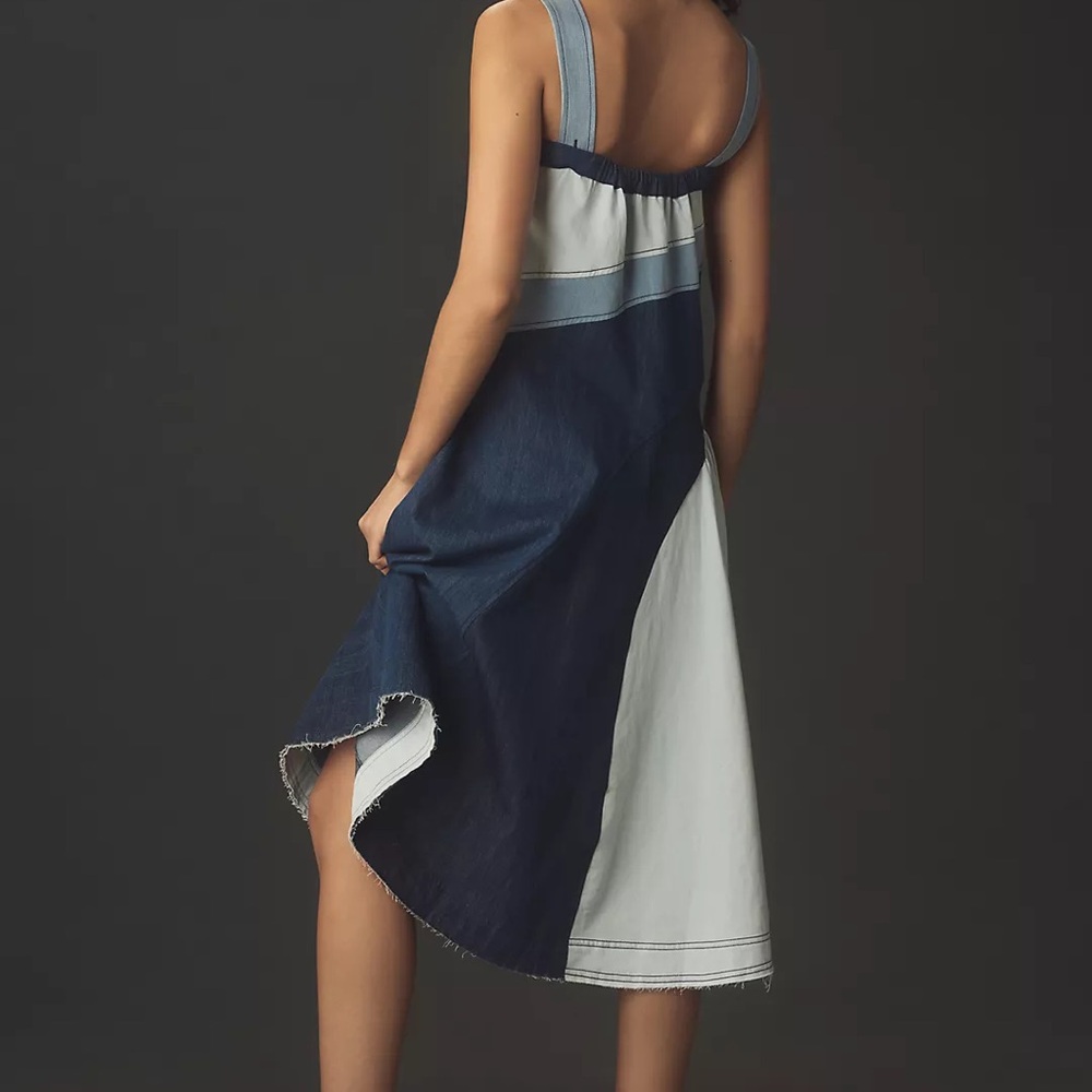 Anthropologie Pilcro Midi Denim Dress NWT Size Small - Picture 11 of 12